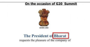 印度G20晚宴請帖內有玄機　新國名「Bharat」暗藏其中